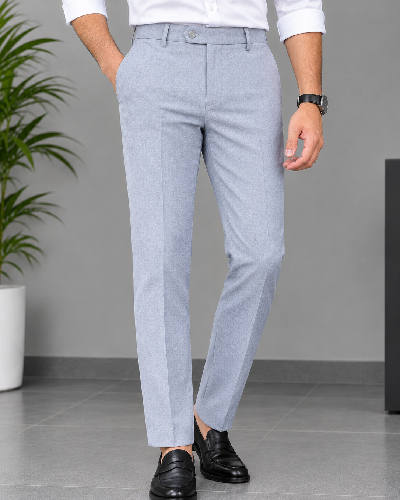 Men's Formal Pant - Sky