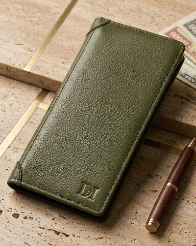 Long Wallet Single Pocket - Olive