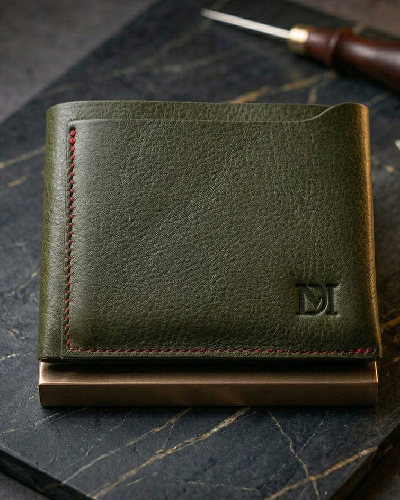 One Part Lather Wallet - Olive